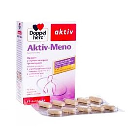 Doppelherz Aktiv, Meno з ізофлавонами сої, вітамінами групи B, D, кальцієм, 30 таблеток