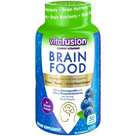 Vitafusion Brain Food здоров'я мозку фосфатидилсерин, ашваганда, вітаміни В, чорниця 50 малмеладок 25 днів