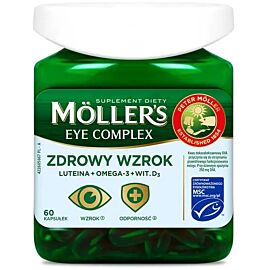 Mollers Eye Complex здоровий зір Omega-3, лютеїн 10 мг, зеаксантин 2 мг, цинк 8 мг, вітамін D 25 мкг, 60 капс