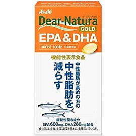 Asahi Dear-Natura Gold EPA (600 мг) + DHA (260 мг) риб'ячий жир, 180 капс на 30 днів