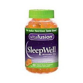Vitafusion Sleep Well з мелатоніном, ромашкою, мелісою і пассифлорою без цукру 3 мг 2 шт 60 жувальних цукерок