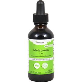 Мелатонін у рідкій формі для здорового сну Vitacost Melatonin 3 мг, 59 мл