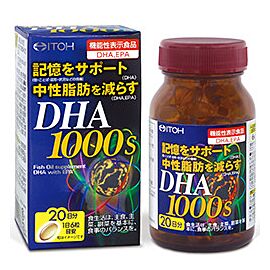 ITOH DHA1000s (1000 мг!) омега-3, 120 капсул на 20 днів