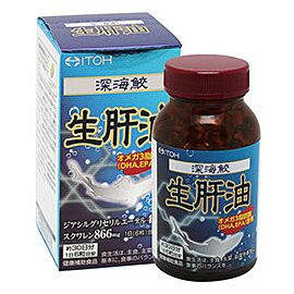 ITOH олія печінки глибоководної акули, сквален, Omega 3, DHA, EPA, 180 м'яких капсул на 30 днів. До 06/2026