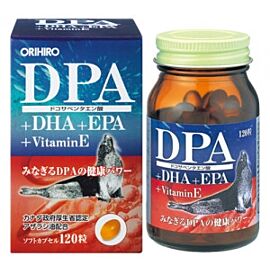 Orihiro DPA + DHA + EPA Omega-3 з жиру Гренландського Тюленя, 120 капс. До 10/2026
