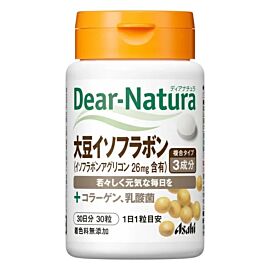 Dear Natura, соєві ізофлавони + колаген + молочнокислі бактерії, 30 таблеток на 30 днів