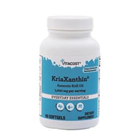 Vitacost KriaXanthin олія антарктичного криля і додатковий астаксантин 500 мг у кожній капсулі, 60 ЖК