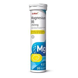 Dr.Max Magnesium B6 Premium магнію цитрат і вітамін В6, 20 шипучих розчинних таблеток