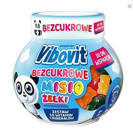 Teva Vibovit желейні ведмедики мультивітаміни без цукру для дітей від 4 років фруктові 30 шт 120 г