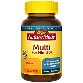 Nature Made multi for him 50+ мультивітаміни для чоловіків 50+, 90 таблеток на 90 днів