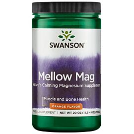 Swanson Premium Mellow Mag напій з магнієм для зняття стресу і гарного сну, 554 г 113 порцій