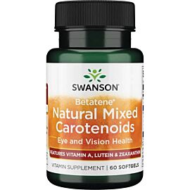 Swanson Ultra Betatene Суміш натуральних каротиноїдів 25000 МО, 60 м'яких капсул на 60 днів прийому