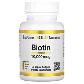 California Gold Nutrition Biotin 10,000 мкг 90 капсул