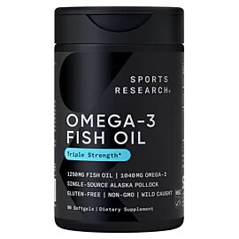 Sports Research Omega-3 Fish Oil Triple Strength 90 рідких капсул