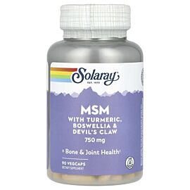 Solaray MSM with Turmeric, Boswellia & Devil's Claw 750 mg 90 капсул