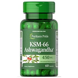 Puritan's Pride Ashwagandha KSM-66 450 mg 60 капсул