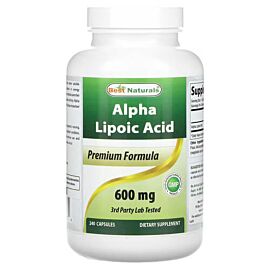 Best Naturals Alpha Lipoic Acid 600 mg 240 капсул