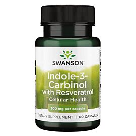 Swanson Indole-3-Carbinol with Resveratrol 200 mg 60 капсул