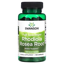 Swanson Rhodiola Rosea Root Full Spectrum 400 mg 100 капсул