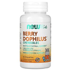 NOW Berry Dophilus Kids 2 Billion 60 жувальних таблеток