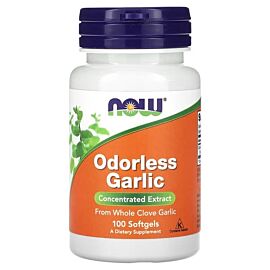 NOW Odorless Garlic без запаху, концентрований екстракт 100 капсул