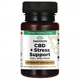 Swanson CBD + Sensoril Ashwagandha 15 mg 60 капсул