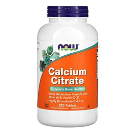 NOW Calcium Citrate 250 таблеток