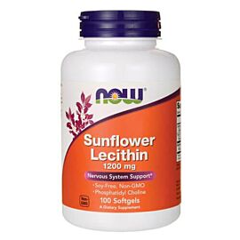 NOW Sunflower Lecithin 1,200 mg 100 рідких капсул