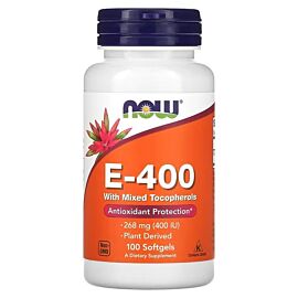 NOW E-400 with Mixed Tocopherols 268 mg (400 IU) 100 капсул