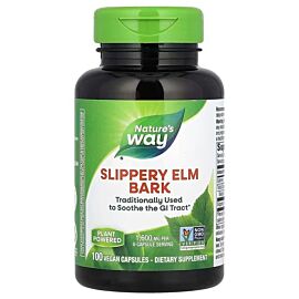Nature's Way Slippery Elm Bark 1,600 mg 100 капсул
