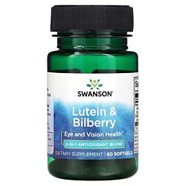 Swanson Lutein & Bilberry 60 капсул