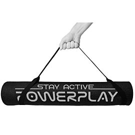 Килимок для йоги та фітнесу PowerPlay 4010 PVC Yoga Mat Чорний