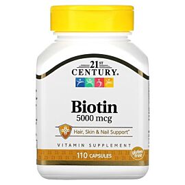 21st Century Biotin 5,000 mcg 110 капсул