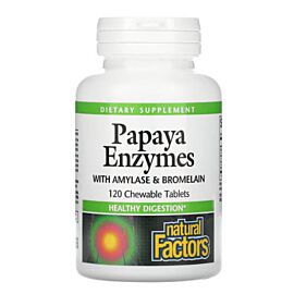 Natural Factors Papaya 120 жувальних таблеток
