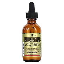 Solgar Liquid Vitamin D3 Natural Orange 5,000 IU 59 ml, Апельсин