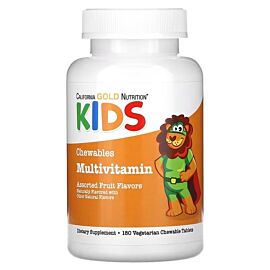 California Gold Nutrition Chewable Multi-Vitamin For Children 180 таблеток