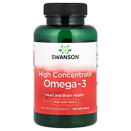 Swanson Omega-3 High Concentrate 120 мінікапсул