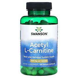 Swanson Acetyl L-Carnitine 500 mg 100 капсул