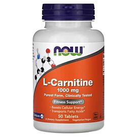 NOW L-Carnitine 1,000 mg 50 таблеток