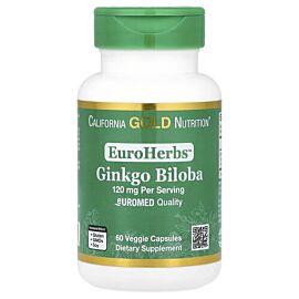 California Gold Nutrition Ginkgo Biloba Extract 120 mg 60 капсул