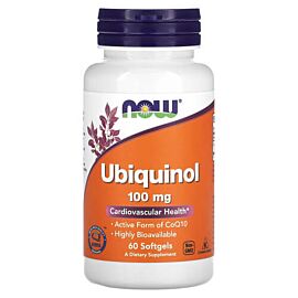NOW Ubiquinol 100 mg 60 капсул