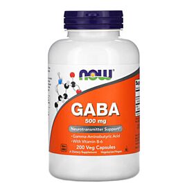 NOW GABA 500 mg 200 капсул