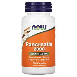 NOW Pancreatin 2000 100 капсул