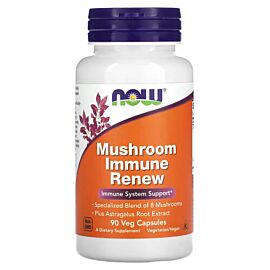 NOW Mushroom Immune Renew 90 вегетаріанських капсул