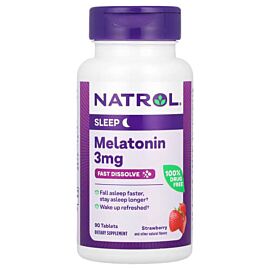 Natrol Melatonin Strawberry 3 mg 90 таблеток