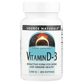 Source Naturals Vitamin D-3 2000 IU 200 рідких капсул