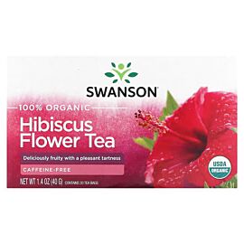 Swanson 100% Organic Hibiscus Flower Tea 20 пакетиків
