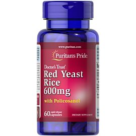 Puritan's Pride Red Yeast Rice & Policosanol 60 Капсул
