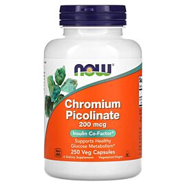 NOW Chromium Picolinate 200 mcg 250 вегетаріанських капсул