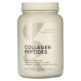 Sports Research Collagen Peptides 907 грам, Без смаку